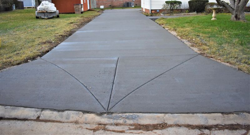 Finished Cement Driveway